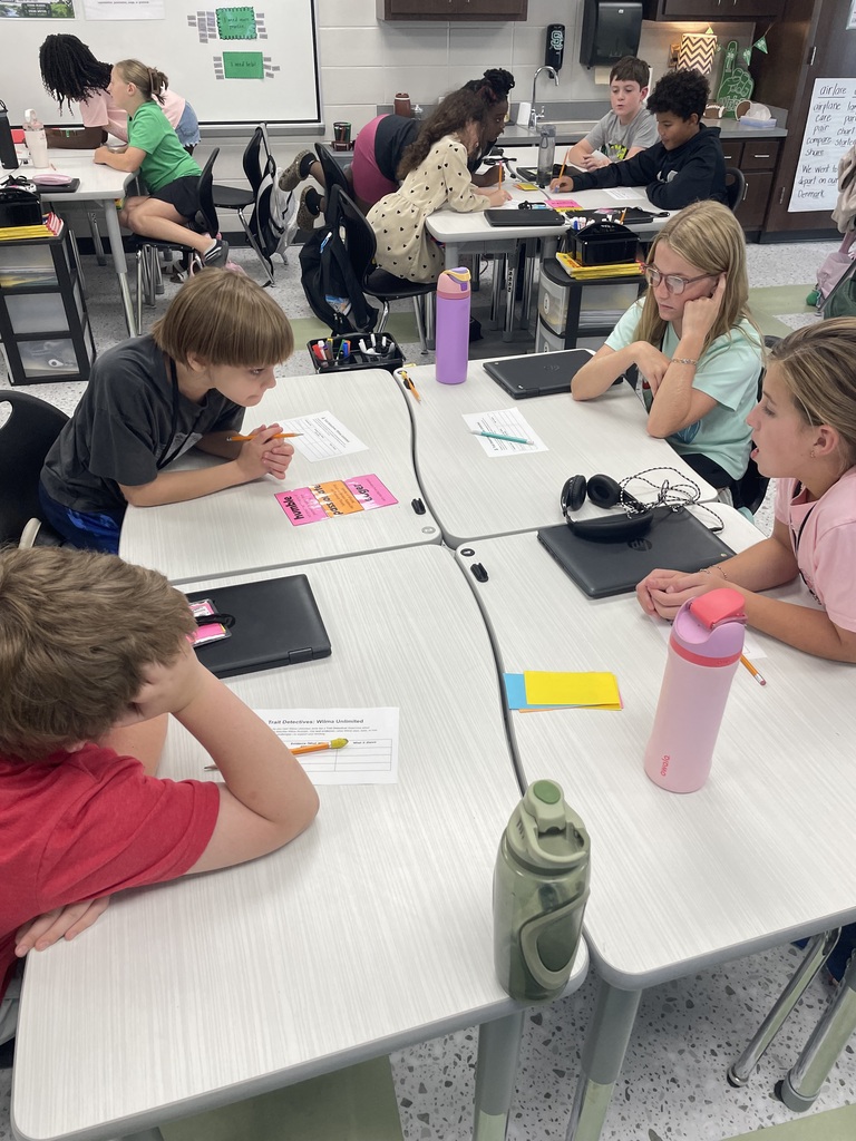 📚✨ Fifth Grade ELA in Action! ✨📚  Mrs. Croom’s fifth grade ELA classes have been working hard on analyzing character traits, conflicts, and relationships! Students are taking a closer look at characters’ actions and choices and using text evidence to support their claims and thinking. 🔍📖  They’re also putting all of these skills together to determine the theme of a story. By analyzing characters, their actions, challenges, and relationships—and supporting their ideas with evidence—students are discovering how the events of a story connect to a deeper message or lesson. 💡  We are so proud of the thoughtful readers and critical thinkers these students are becoming! 🌟📚  #FifthGradeELA #ReadingSkills #TextEvidence #CharacterAnalysis #FindingTheTheme #CriticalThinkers