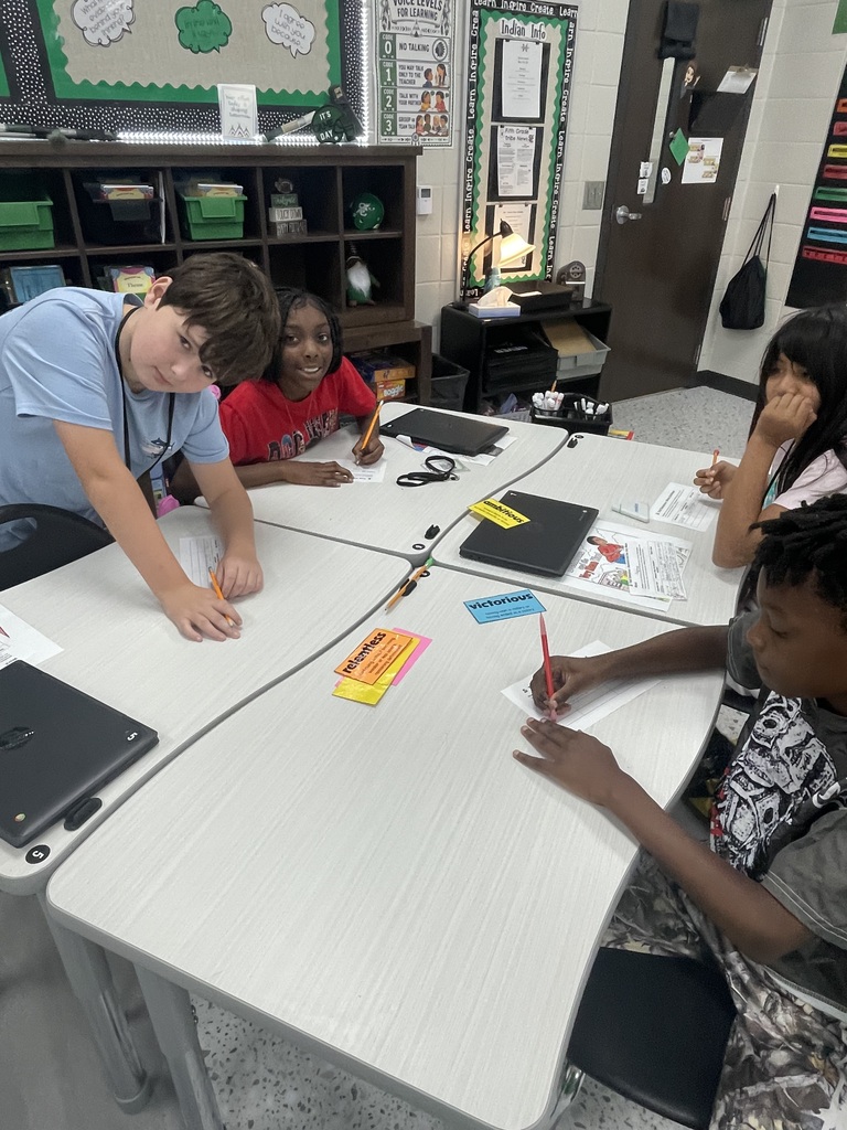 📚✨ Fifth Grade ELA in Action! ✨📚  Mrs. Croom’s fifth grade ELA classes have been working hard on analyzing character traits, conflicts, and relationships! Students are taking a closer look at characters’ actions and choices and using text evidence to support their claims and thinking. 🔍📖  They’re also putting all of these skills together to determine the theme of a story. By analyzing characters, their actions, challenges, and relationships—and supporting their ideas with evidence—students are discovering how the events of a story connect to a deeper message or lesson. 💡  We are so proud of the thoughtful readers and critical thinkers these students are becoming! 🌟📚  #FifthGradeELA #ReadingSkills #TextEvidence #CharacterAnalysis #FindingTheTheme #CriticalThinkers