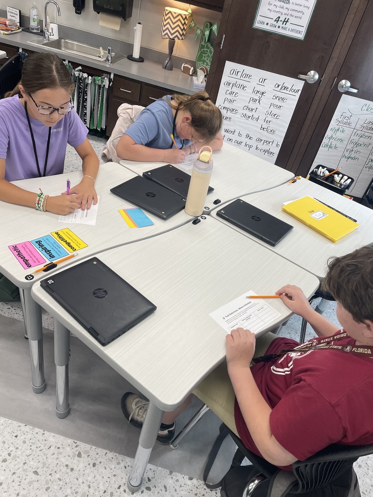 📚✨ Fifth Grade ELA in Action! ✨📚  Mrs. Croom’s fifth grade ELA classes have been working hard on analyzing character traits, conflicts, and relationships! Students are taking a closer look at characters’ actions and choices and using text evidence to support their claims and thinking. 🔍📖  They’re also putting all of these skills together to determine the theme of a story. By analyzing characters, their actions, challenges, and relationships—and supporting their ideas with evidence—students are discovering how the events of a story connect to a deeper message or lesson. 💡  We are so proud of the thoughtful readers and critical thinkers these students are becoming! 🌟📚  #FifthGradeELA #ReadingSkills #TextEvidence #CharacterAnalysis #FindingTheTheme #CriticalThinkers
