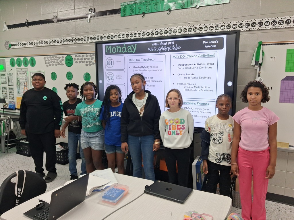 "🎉 Congratulations to these i-Ready Math Superstars in Mrs. Gross and Mrs. Croom's homerooms! 🎉 These students have successfully completed 10 i-Ready Math lessons! 📚✨ Their focus, determination, and hard work are paying off! We are so proud of the effort they are putting into their learning. Keep up the great work and keep reaching for those goals! ⭐️👏"