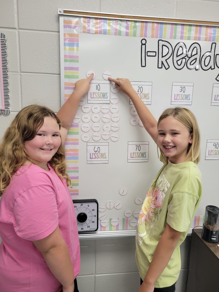 Ms. Hodges would like to give a shout out to Kylen Bryan and Emersyn Temples for passing 10 iReady Reading lessons. Great work girls!! So proud of you!