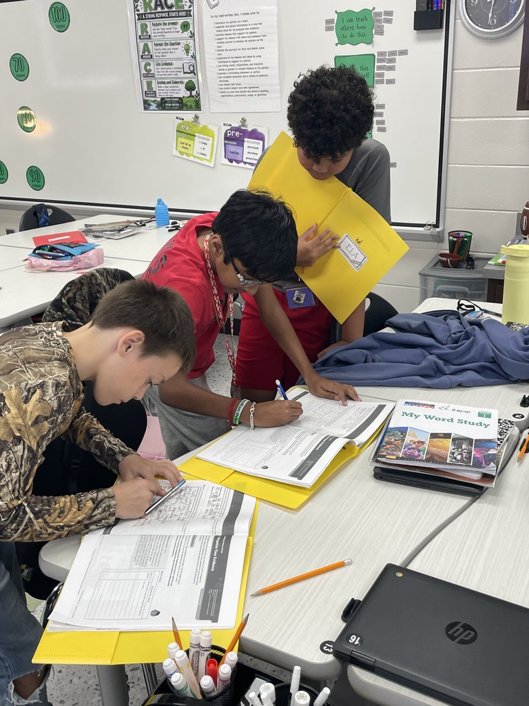 "⚡️ Expository Writing in Mrs. Croom’s ELA Class! 🌬️💨  After reading two informational texts as part of our expository writing unit, Mrs. Croom’s ELA students engaged in a lively debate about the use of hydroelectric plants and wind turbines as sources of energy.  Students responded to a writing prompt asking whether communities should continue to fund each of these energy sources. They had to take a position, defend their reasoning, and support their ideas with evidence from both texts.  Students also had to consider both sides of the issue by explaining whether the benefits outweigh the problems associated with each energy source.  We are working hard to become stronger writers by learning to use evidence, explain our thinking, and support our claims! 📝📚💚"