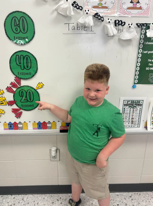 Congratulations to Mark Stewart for passing 20 I-Ready Math Lessons. Keep up the great work.