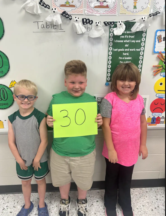 Congratulations to Jase, Mark, and Jazmine for passing 30 I-Ready Reading Lessons. Keep up the great work.