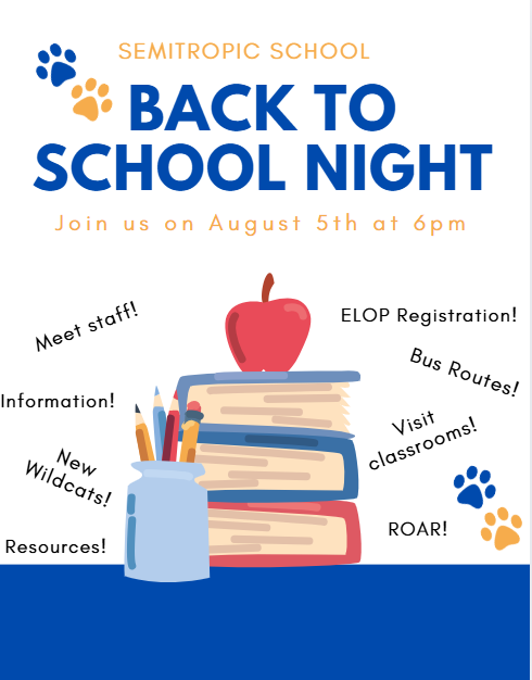 Back to School Night English