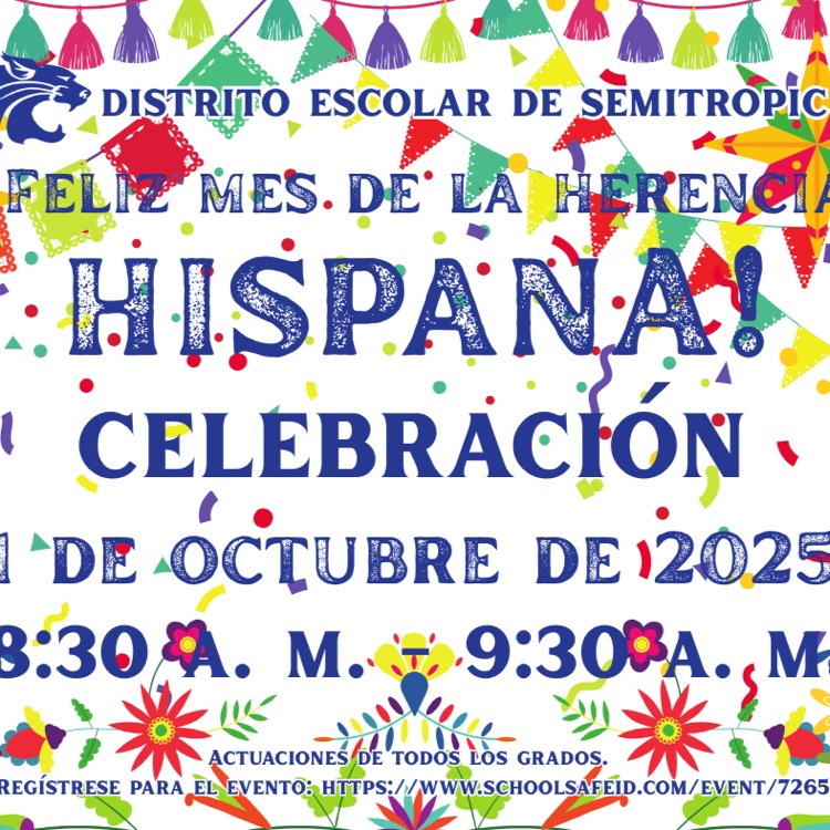 Hispanic heritage month flyer