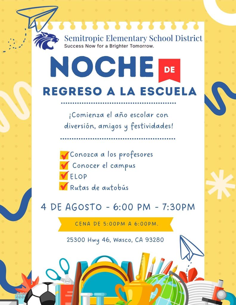 Back to School - Spanish