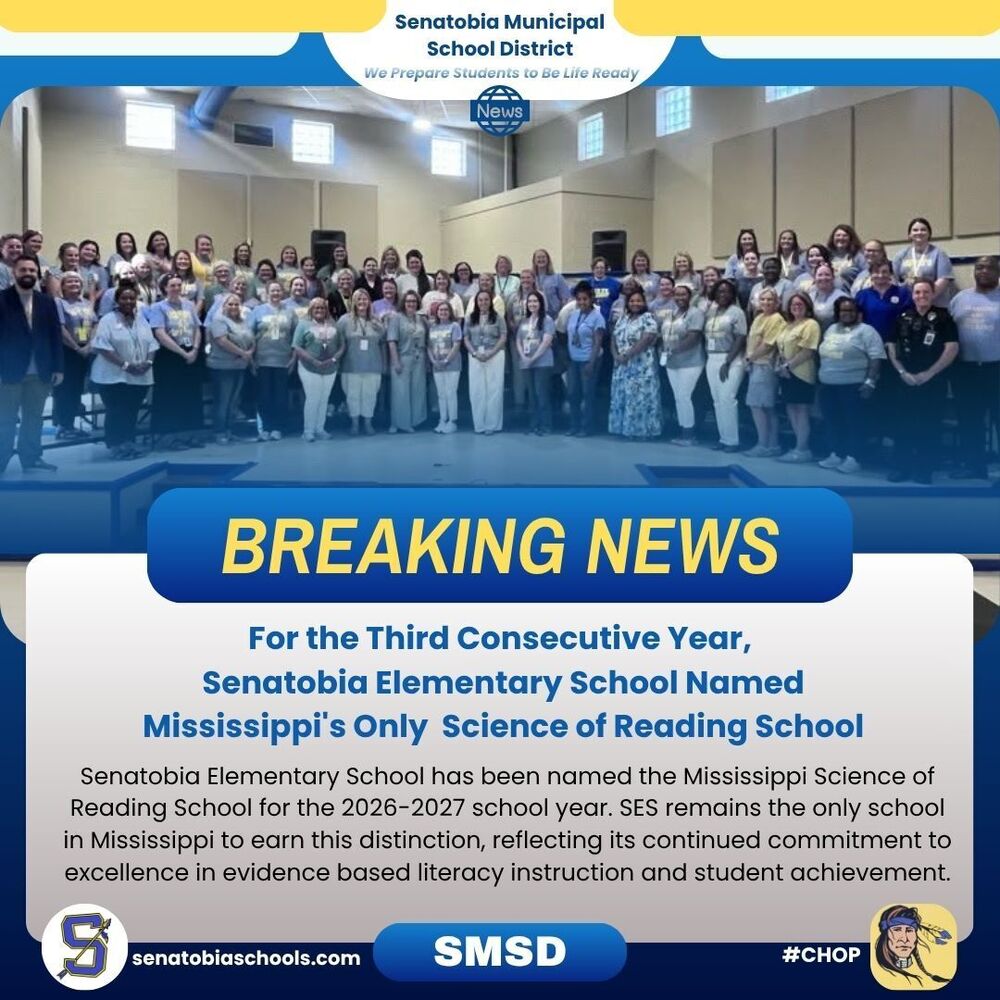 SES named only Mississippi Science of Reading School in MS 2026-2027-Year 3