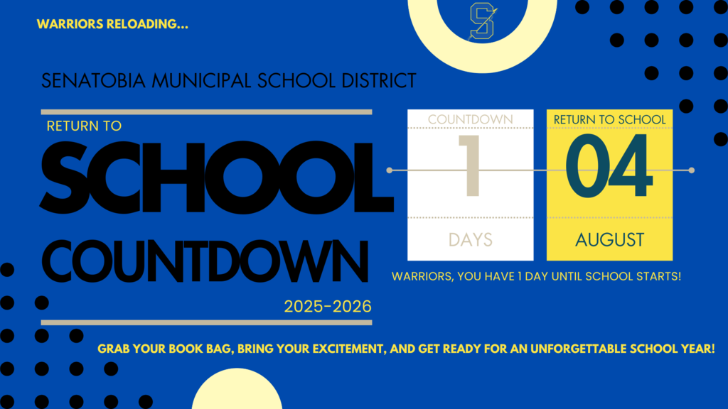Countdown to 2025-2026 School Year: 1 Day
