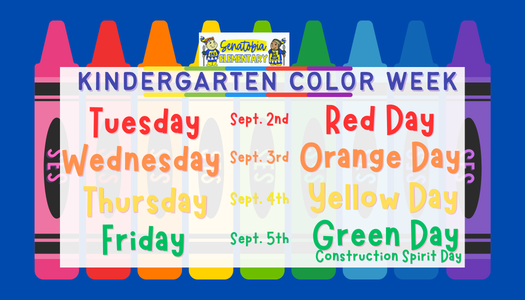 SES Kindergarten Color Week 2025