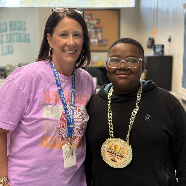 Mrs. Hissong and Jabron 