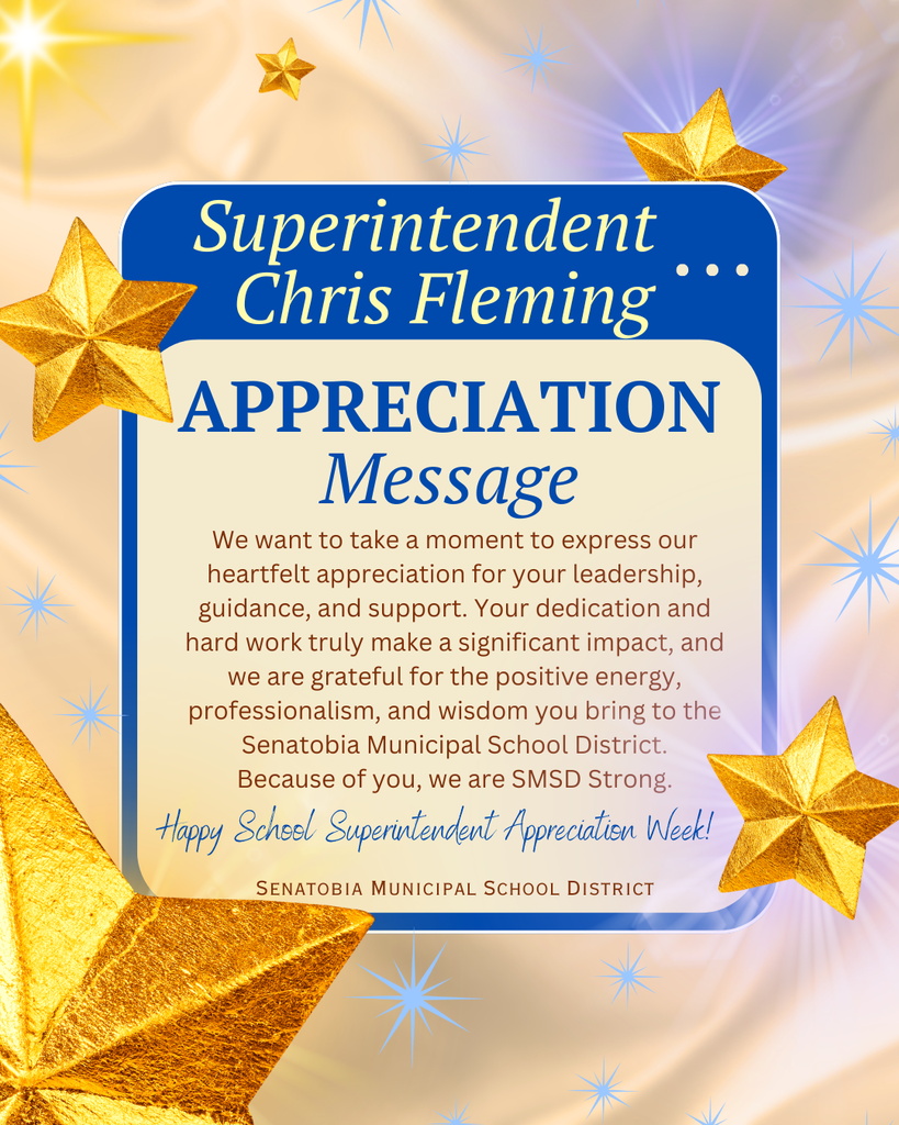 Appreciation Message to Superintendent Chris Fleming 2025
