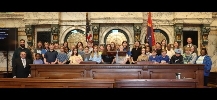 National Elementary honor Society at the Capitol building