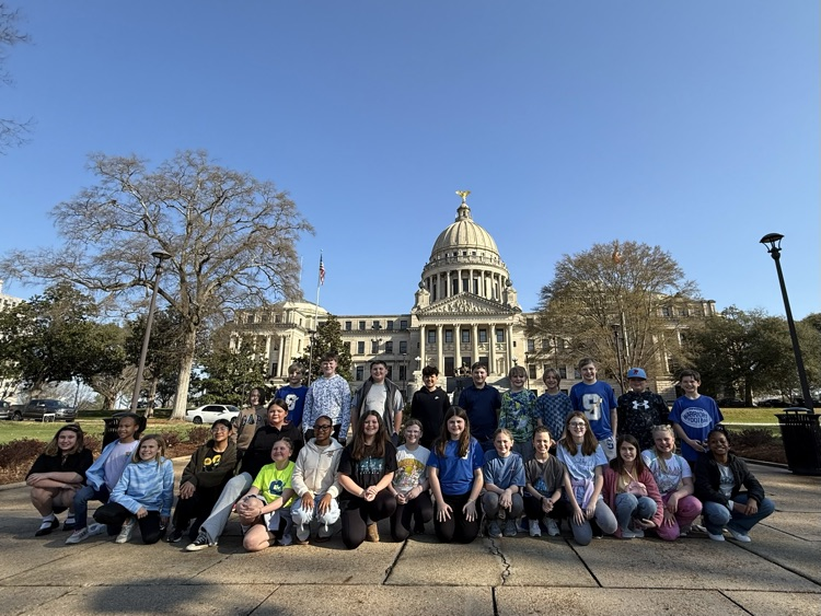National Elementary honor Society at the Capitol building