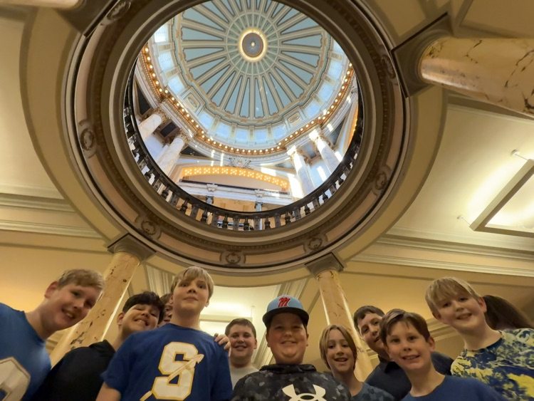 National Elementary honor Society at the Capitol building