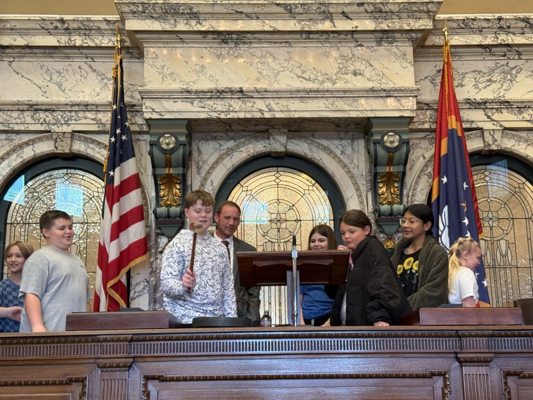 National Elementary honor Society at the Capitol building