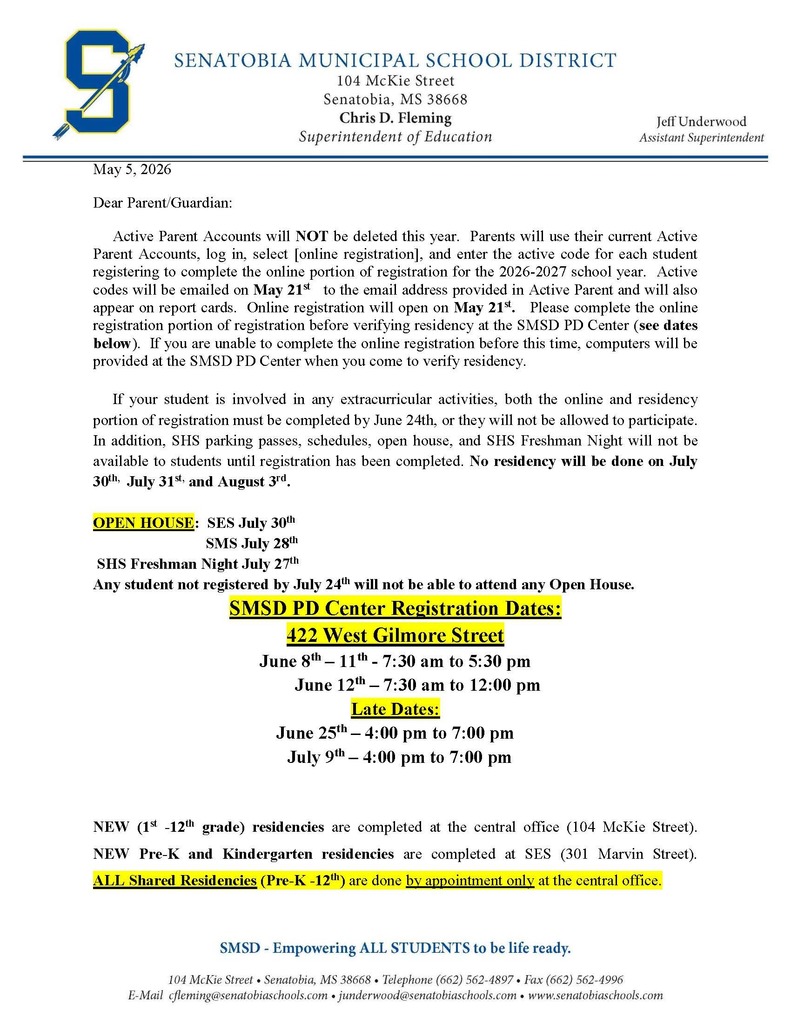 Residency Verification Information