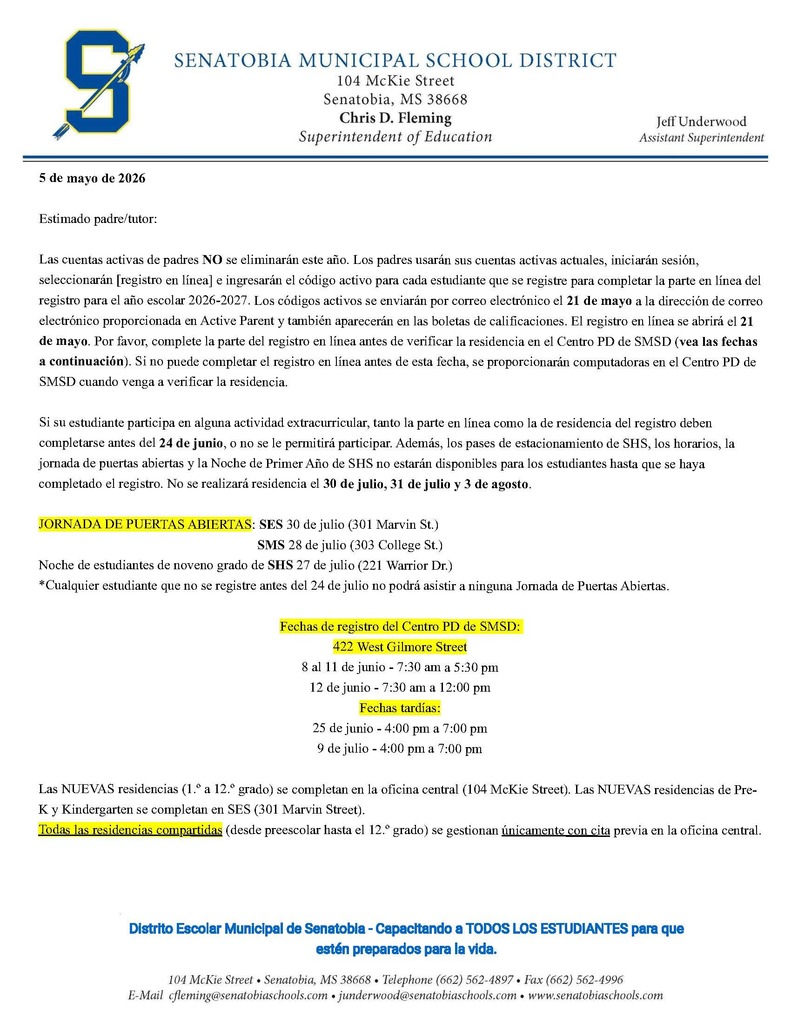 Residency Verification Information