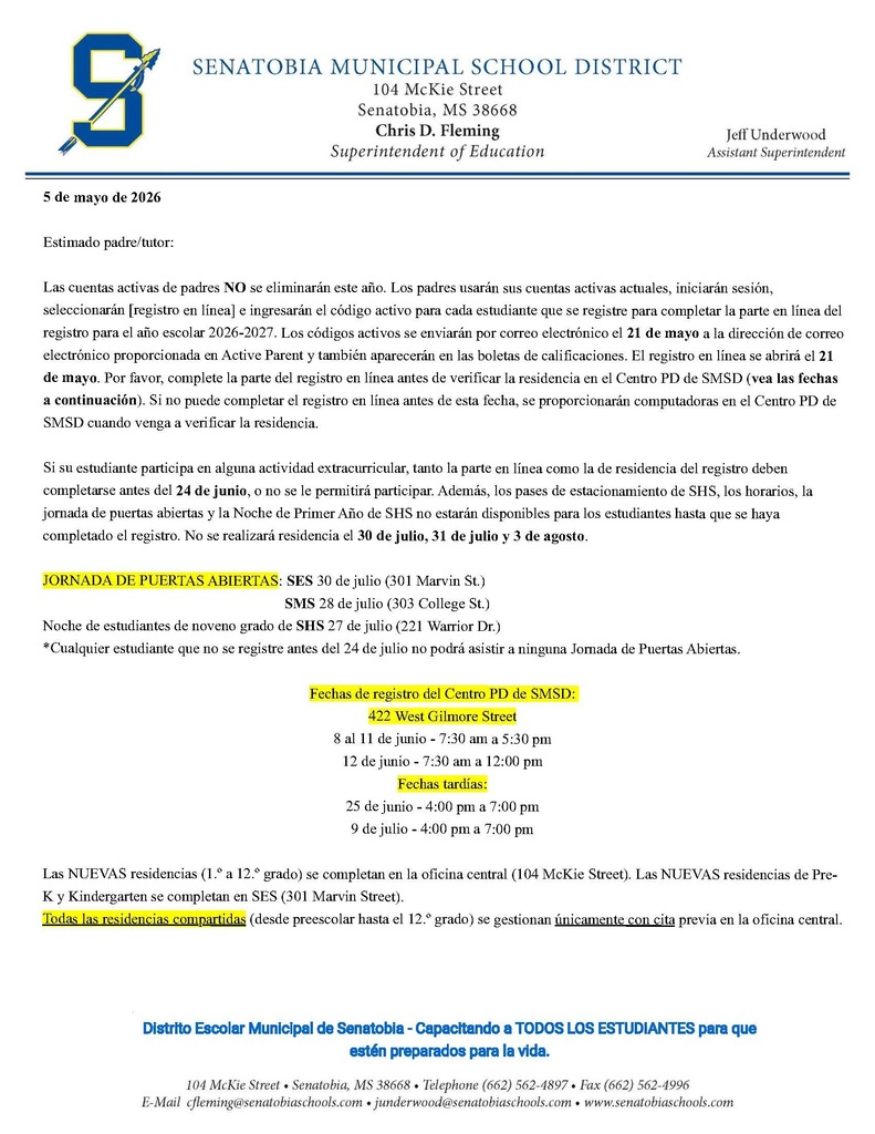 2026-2027 Residency Verification Information