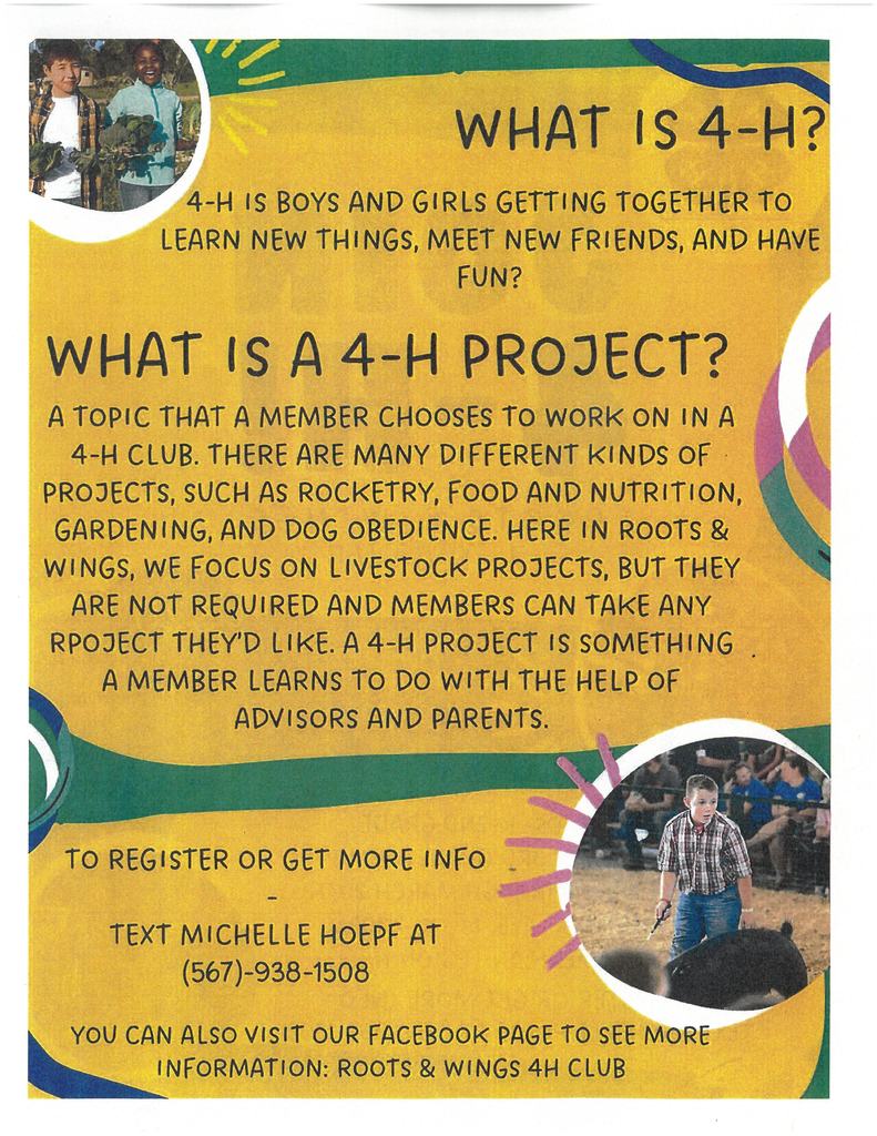 Roots and Wings 4H page 2