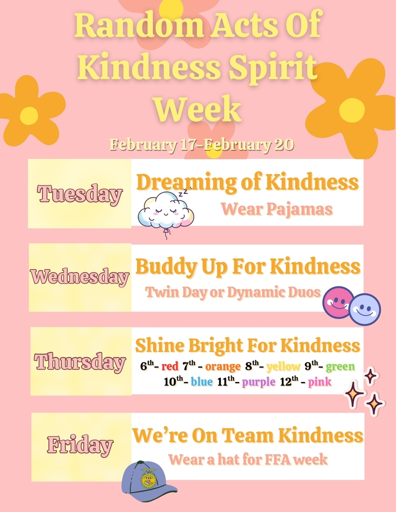 Random Acts of Kindness Spirit Week