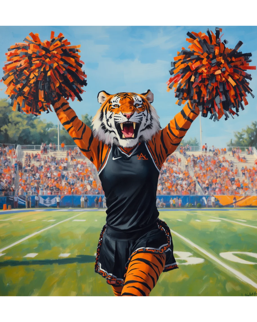 Cheerleading Tiger