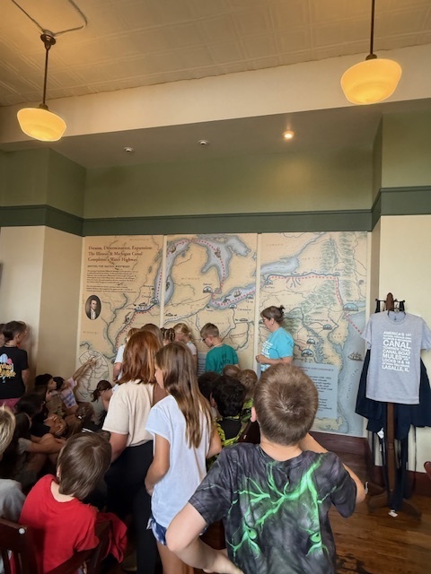 Map on wall of Canal Path