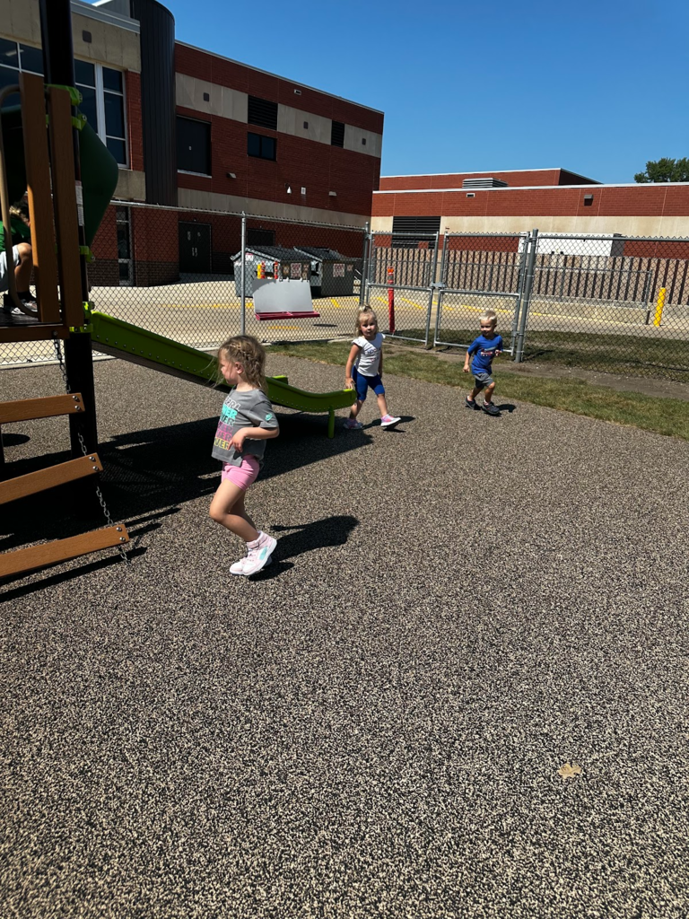 Students playing on the playground