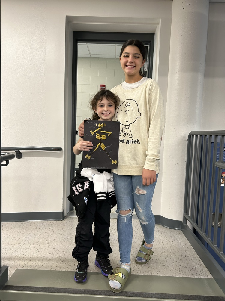 Thanks to our 7th grade buddies for teaching us about bones!