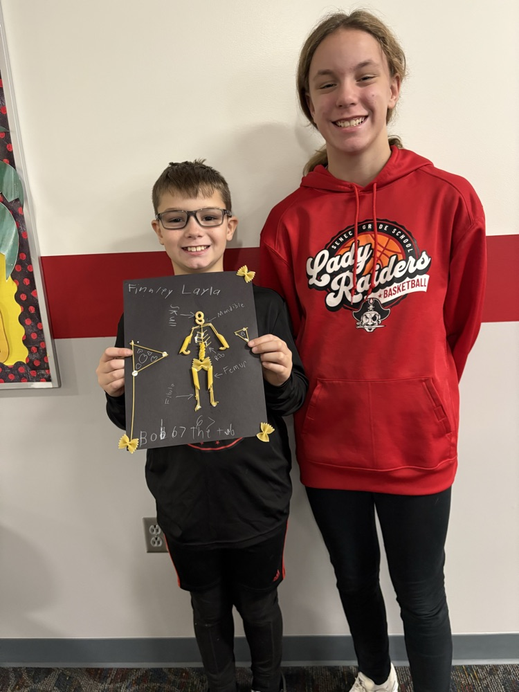 Thanks to our 7th grade buddies for teaching us about bones!