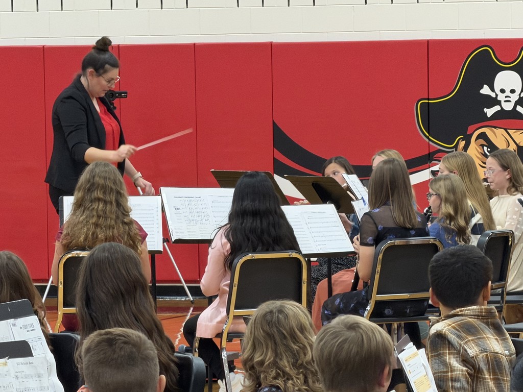 Concert Band (6th grade) with Ms. Jones conducting