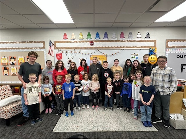 Kindergarten and 8th Grade Students