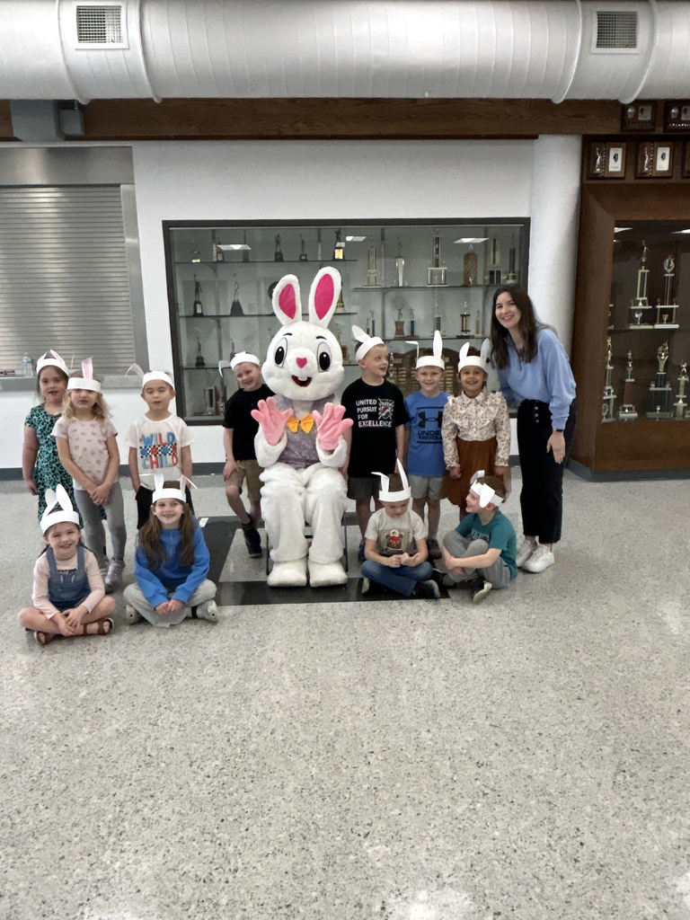 Kids with Easter bunny