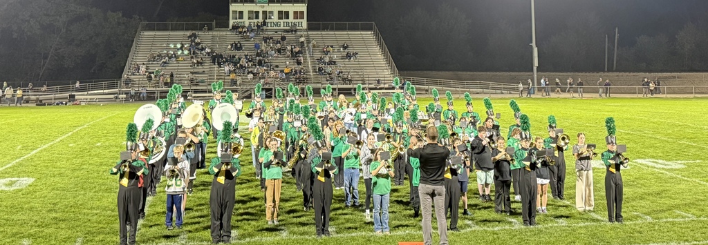 Bands at halftime.