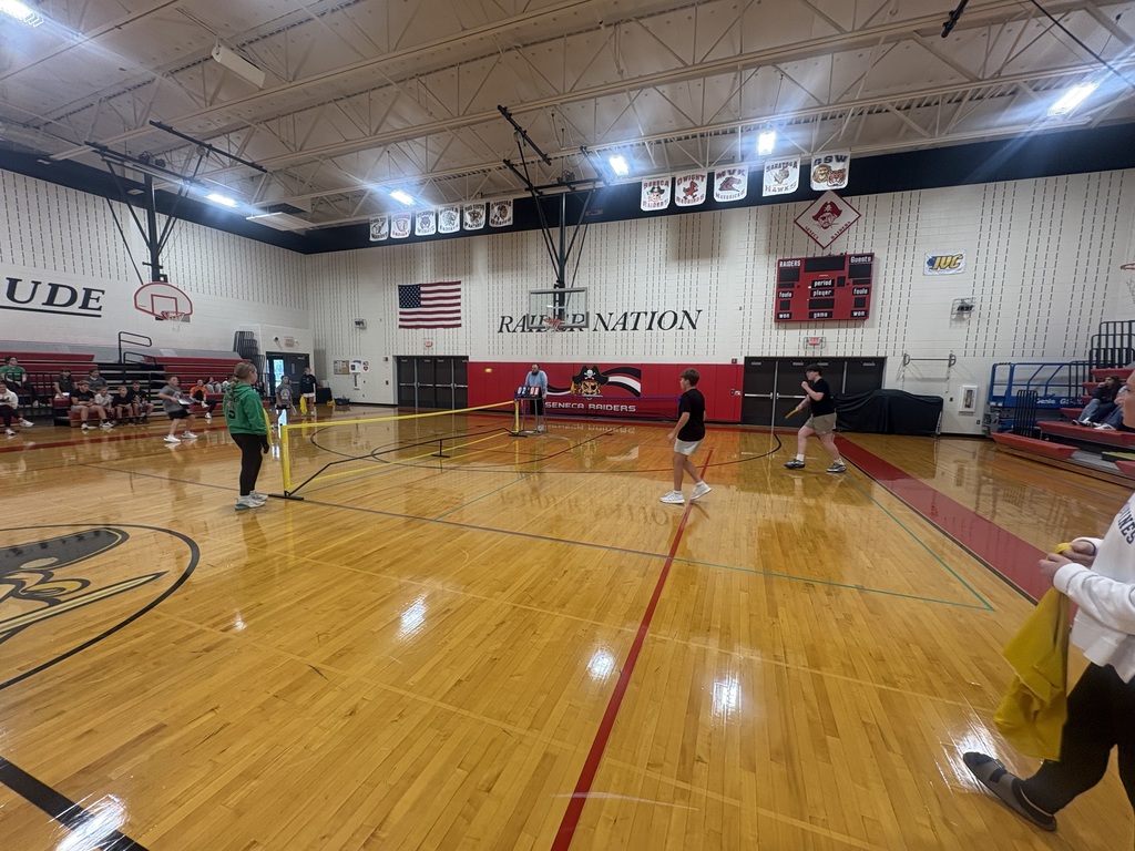 Students play pickleball