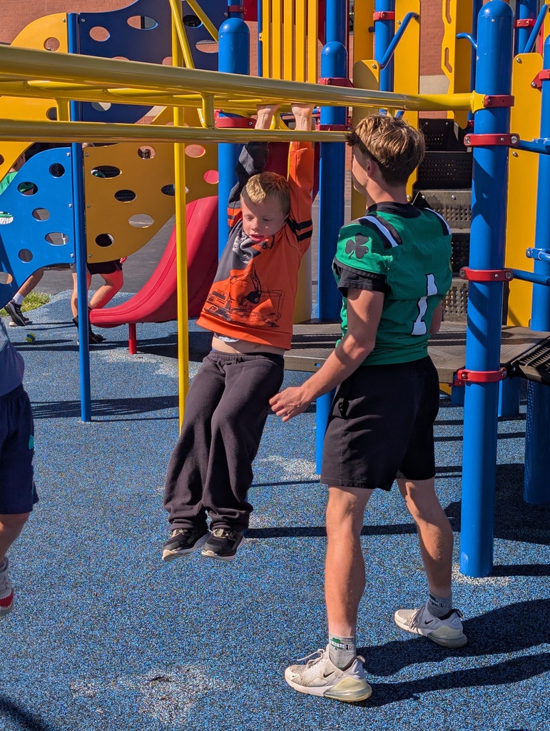 Football player helping