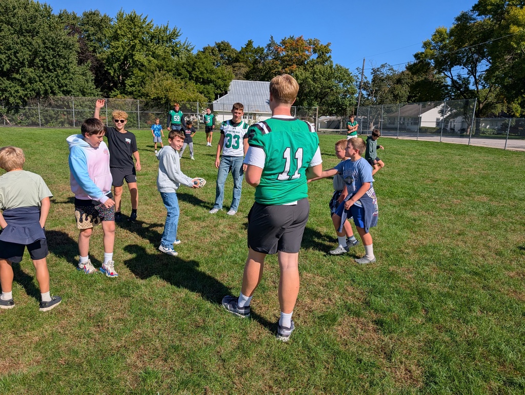 Students playing footbal