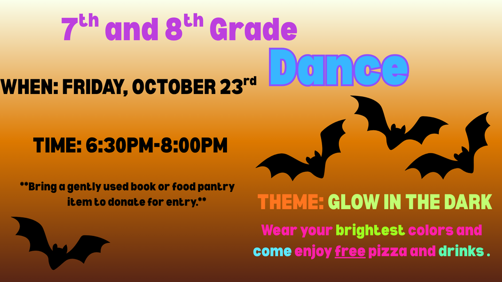 Dance October 23rd @ 6:30.