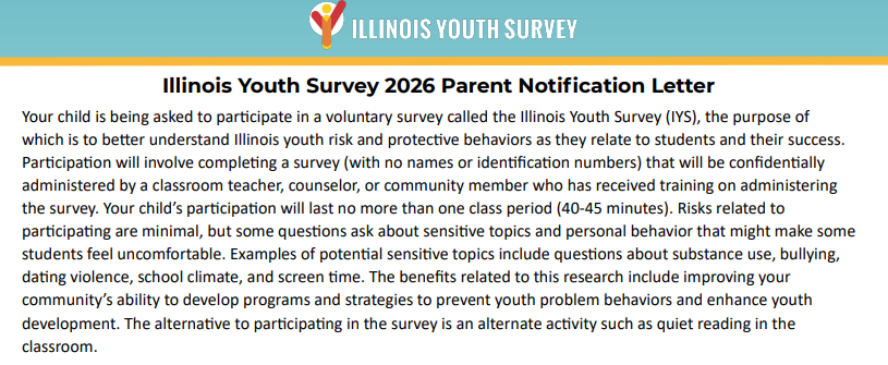Illinois Youth Survey Opt-Out Form