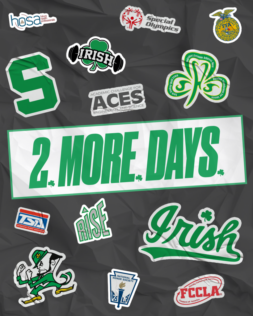 Two more days until school starts at SHS.