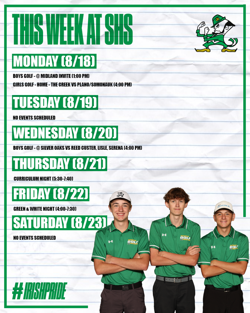 This Week at SHS