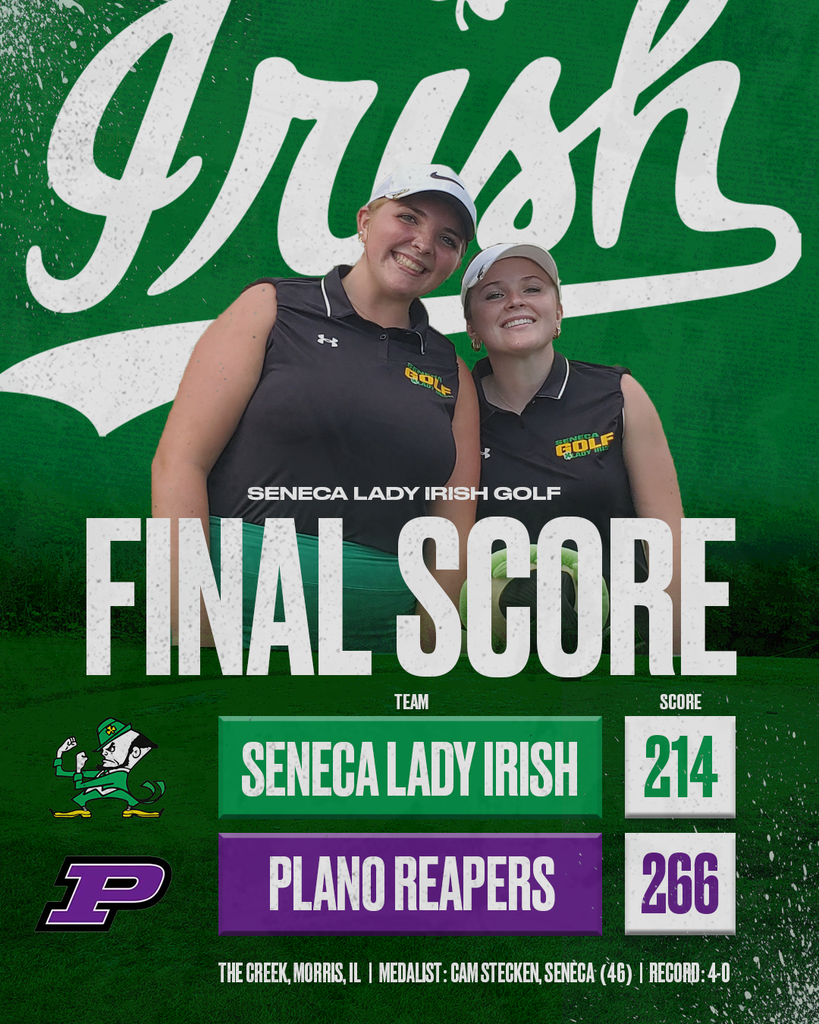 The Lady Irish Golf team beat Plano last night 214 to 266 at The Creek.