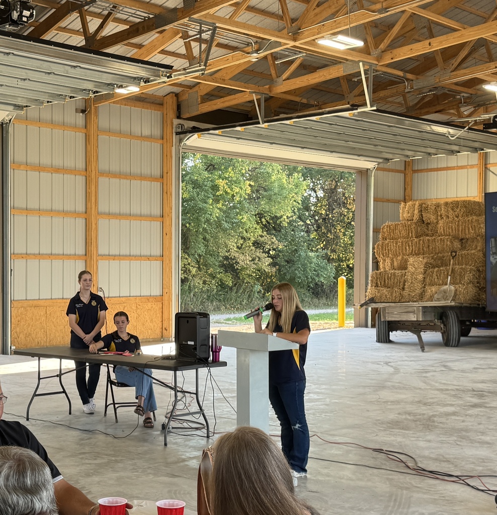 Tonight the Seneca FFA celebrated a ribbon cutting ceremony for the new building out at the Land Lab.