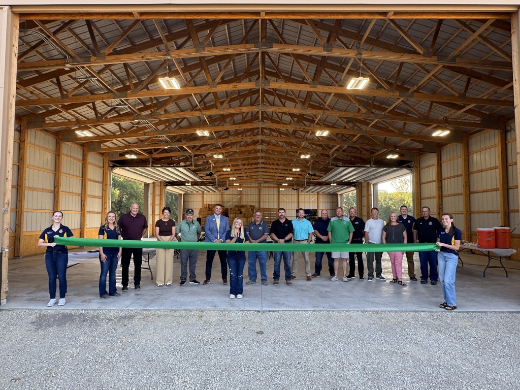Tonight the Seneca FFA celebrated a ribbon cutting ceremony for the new building out at the Land Lab.