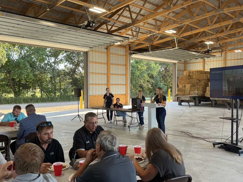Tonight the Seneca FFA celebrated a ribbon cutting ceremony for the new building out at the Land Lab.