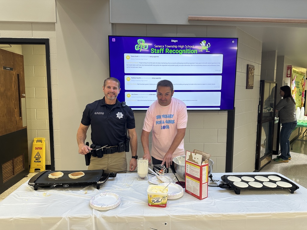 Today was Wear Pink day to kick off Homecoming and support Volley for a Cure tonight.