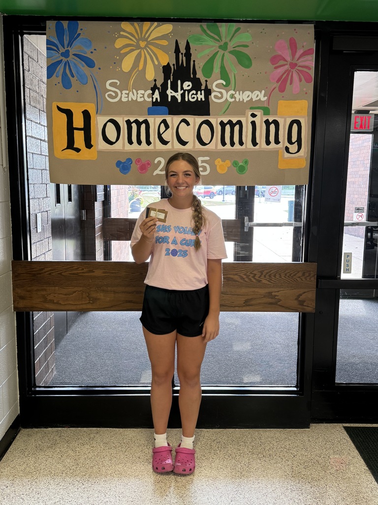 Today was Wear Pink day to kick off Homecoming and support Volley for a Cure tonight.