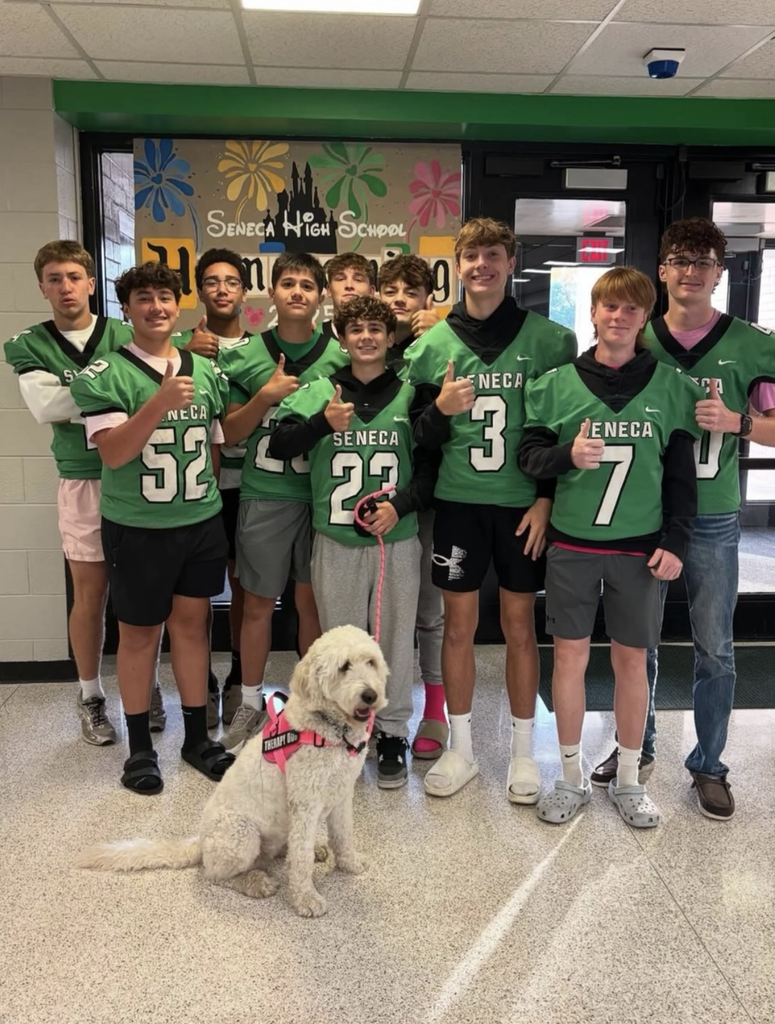 Today was Wear Pink day to kick off Homecoming and support Volley for a Cure tonight.