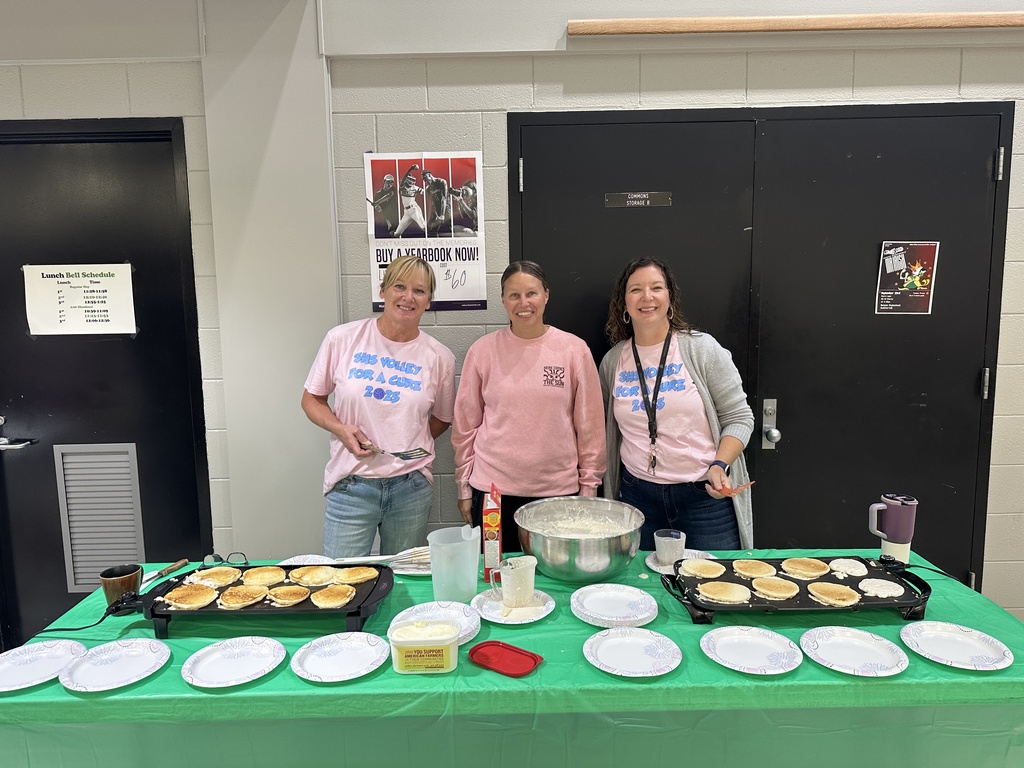 Today was Wear Pink day to kick off Homecoming and support Volley for a Cure tonight.