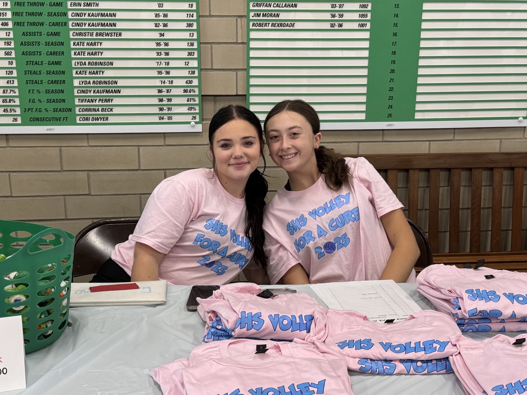 Tonight the Lady Irish Volleyball team hosted the Reed-Custer Comets for our annual Volley for a Cure!